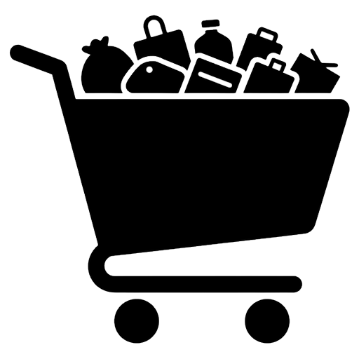 shopping cart full Solid Glyph icon
