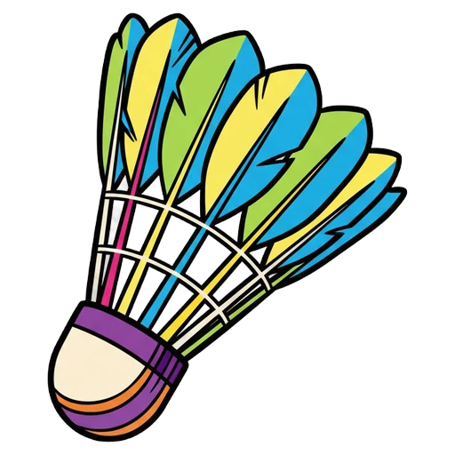 shuttlecock Pop Art icon