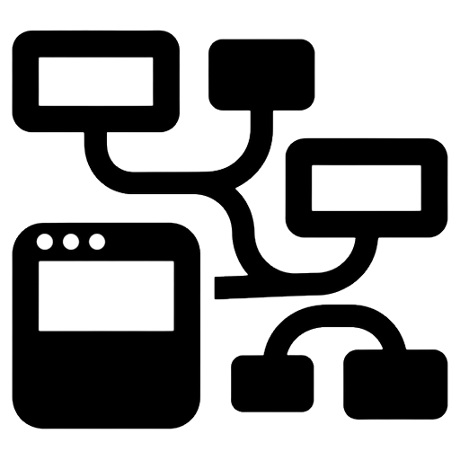 site map Solid Glyph icon