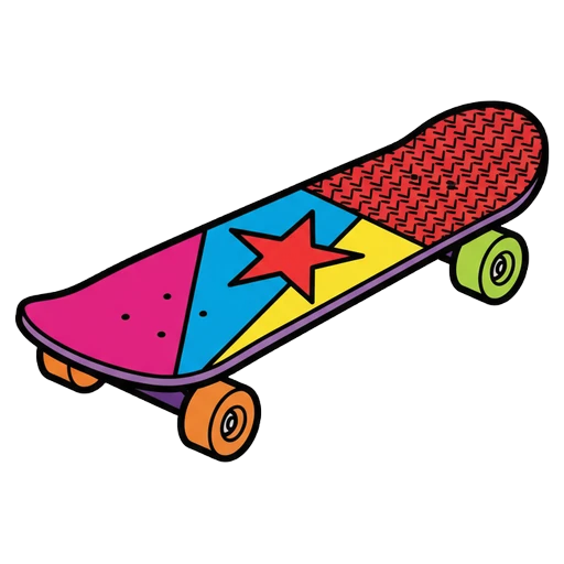 skateboard Pop Art icon