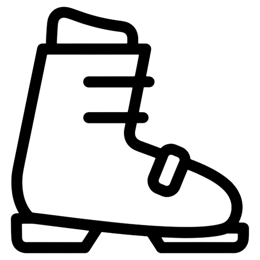 ski boots Line Art icon