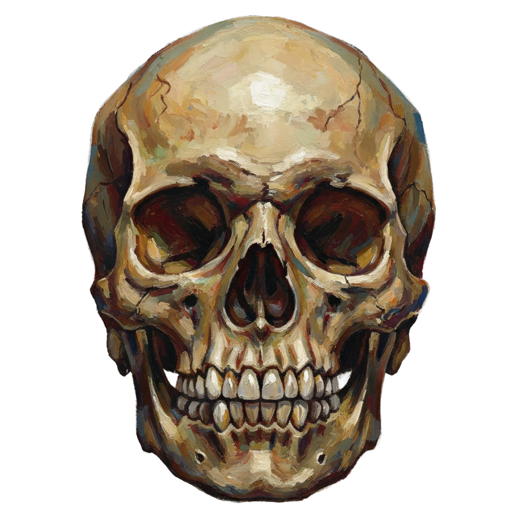 skull Oil Painting icon
