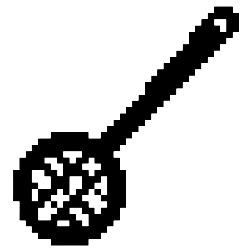 slotted spoon Pixel Art icon
