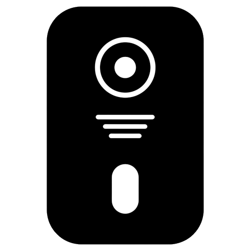smart doorbell Solid Glyph icon