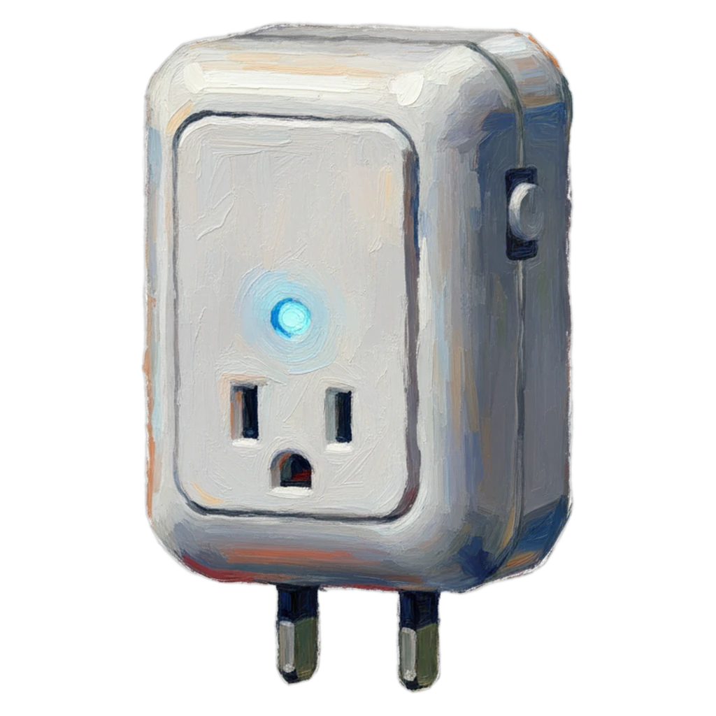 smart plug Oil Painting icon