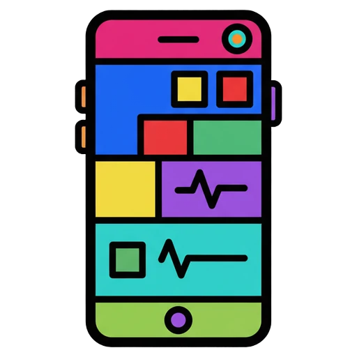 smartphone Pop Art icon