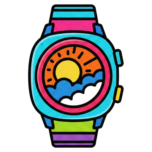 smartwatch Pop Art icon