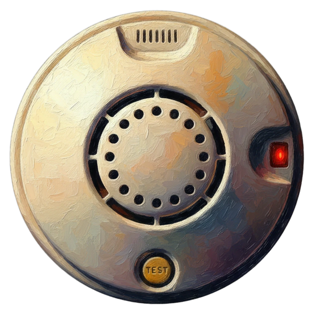 smoke alarm Oil Painting icon