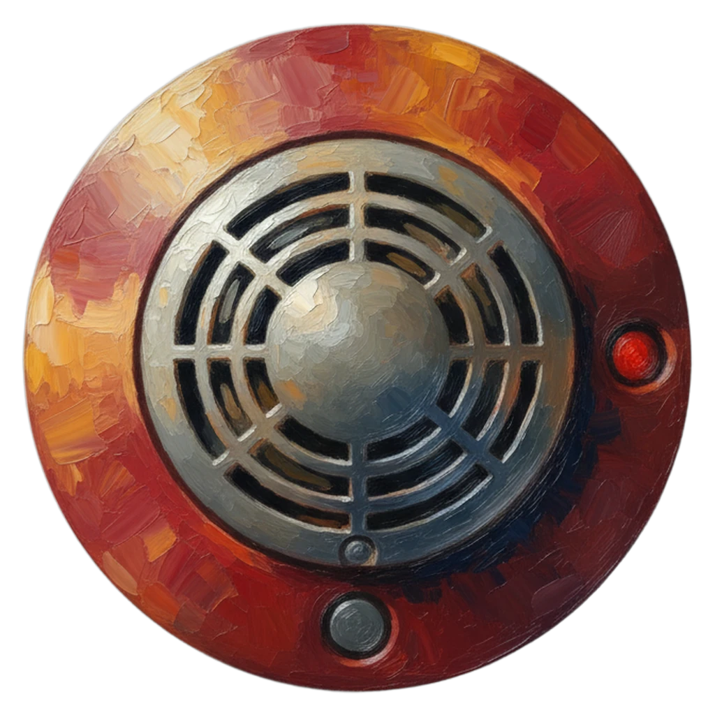 smoke detector Oil Painting icon