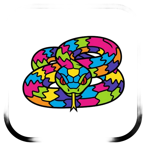 snake Pop Art icon