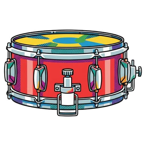 snare drum Pop Art icon