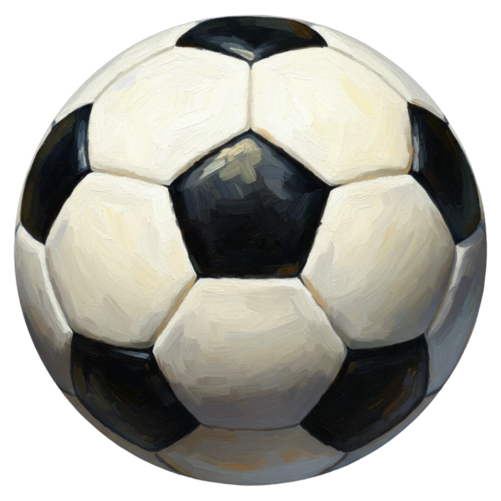 soccer ball Oil Painting icon