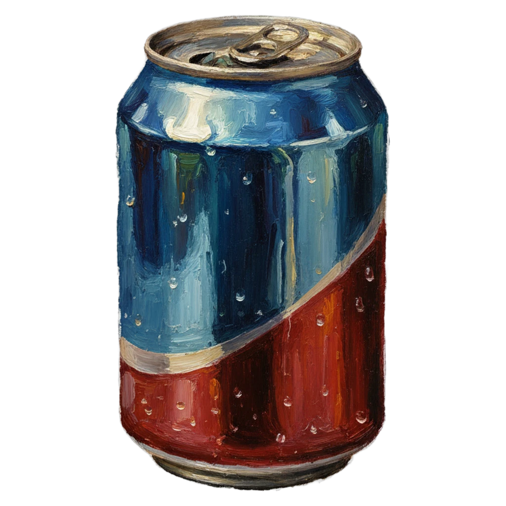 soda can Oil Painting icon