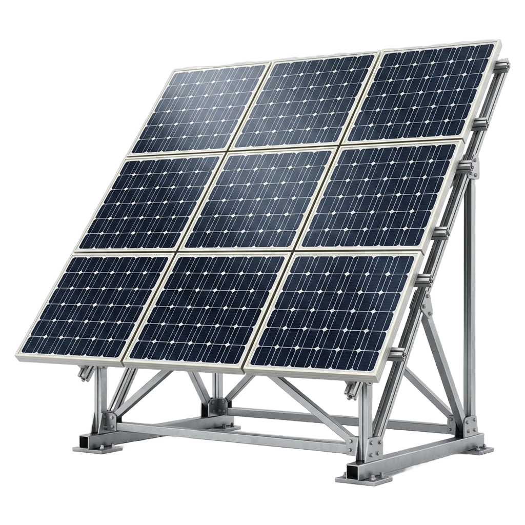 solar cell array Photorealistic icon - free AI-generated photorealistic icon for web and app projects