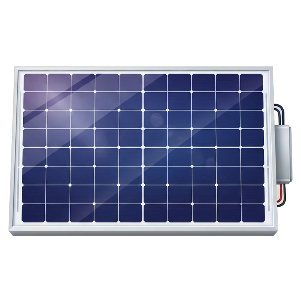 solar panel Photorealistic icon