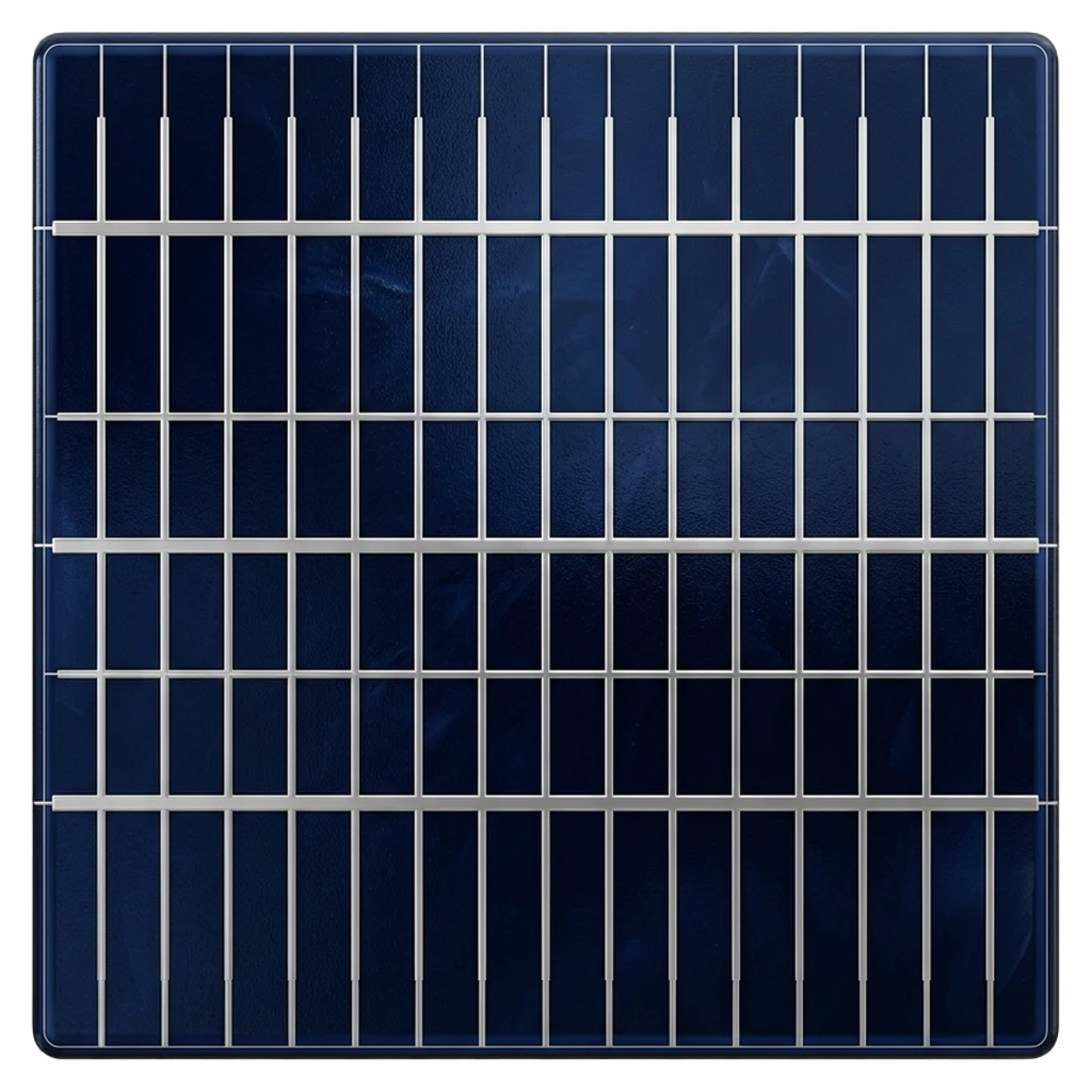 solar panel cell Photorealistic icon