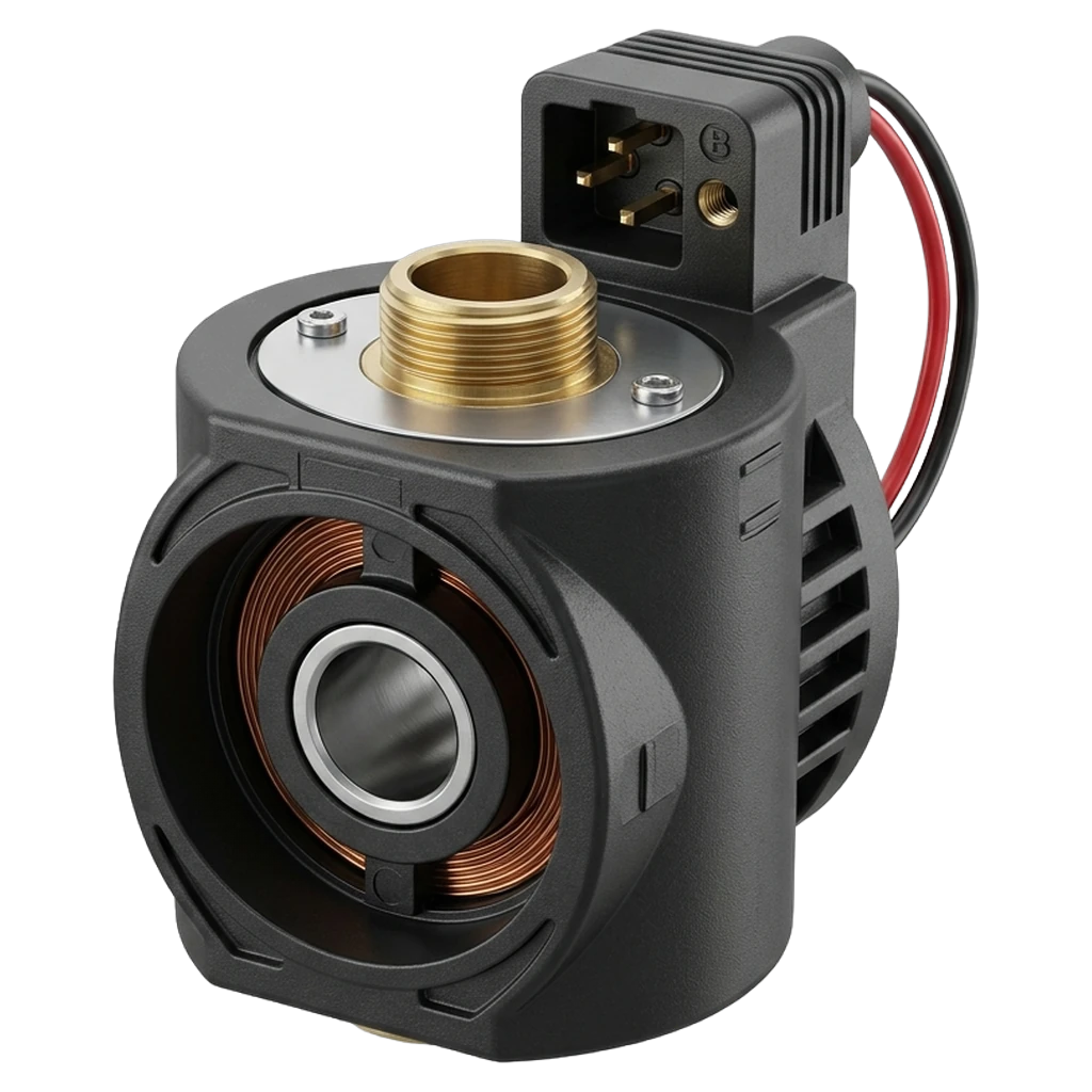 solenoid valve coil Photorealistic icon
