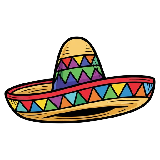 sombrero Pop Art icon