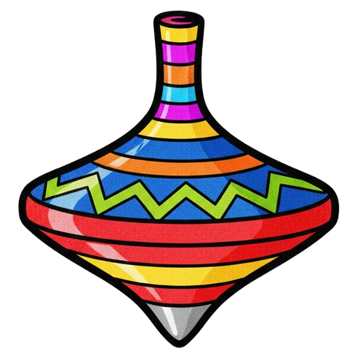 spinning top Pop Art icon