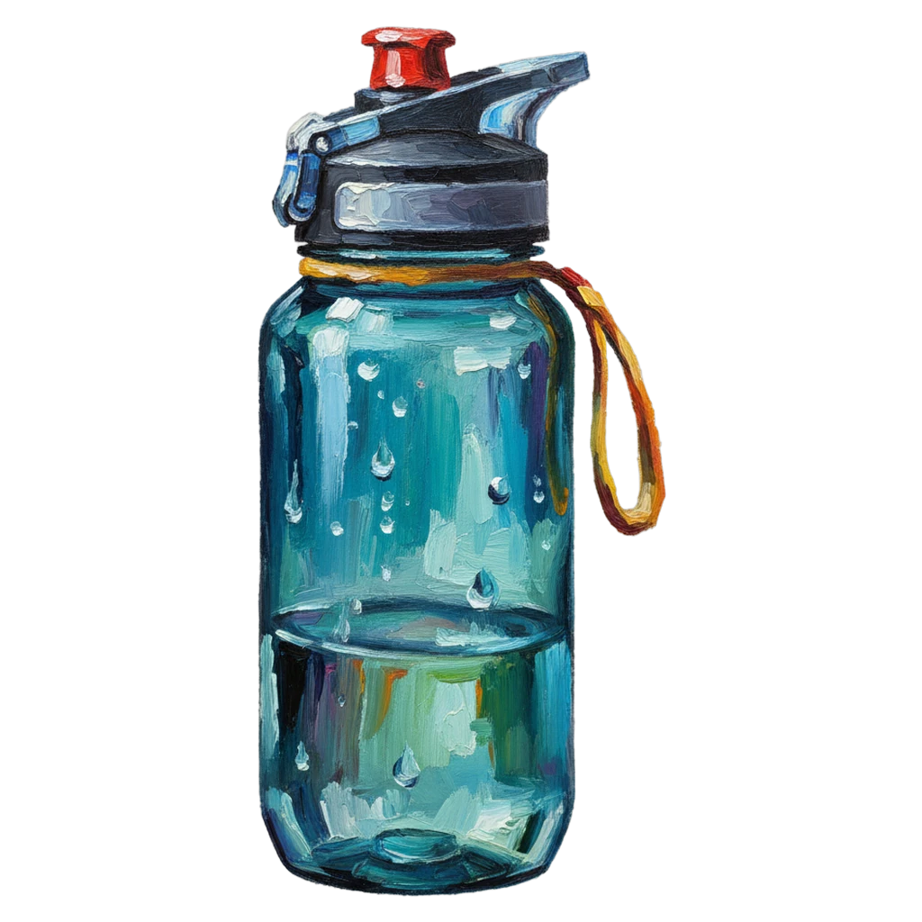 sports bottle Oil Painting icon - free AI-generated oil painting icon for web and app projects