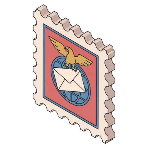 stamp Isometric icon