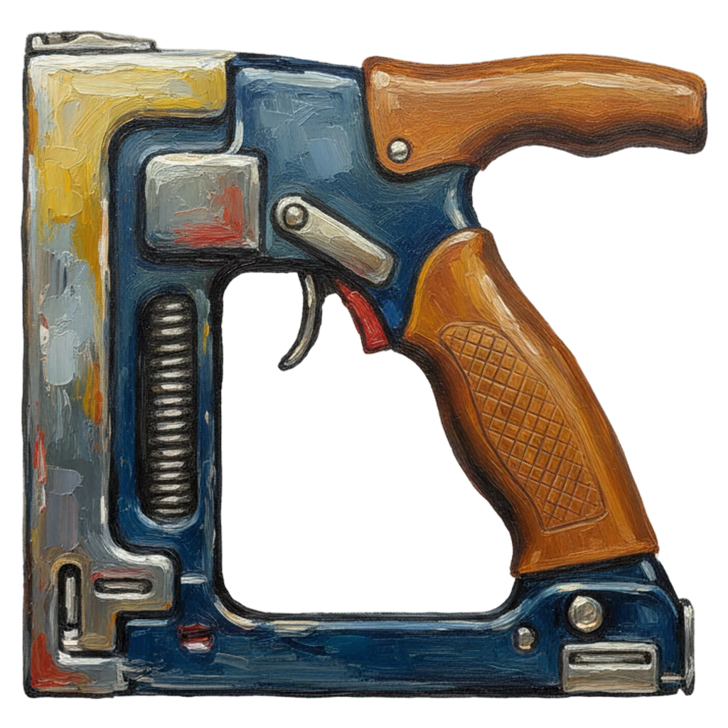 staple gun Oil Painting icon
