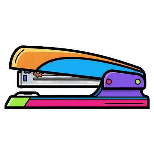 stapler Pop Art icon