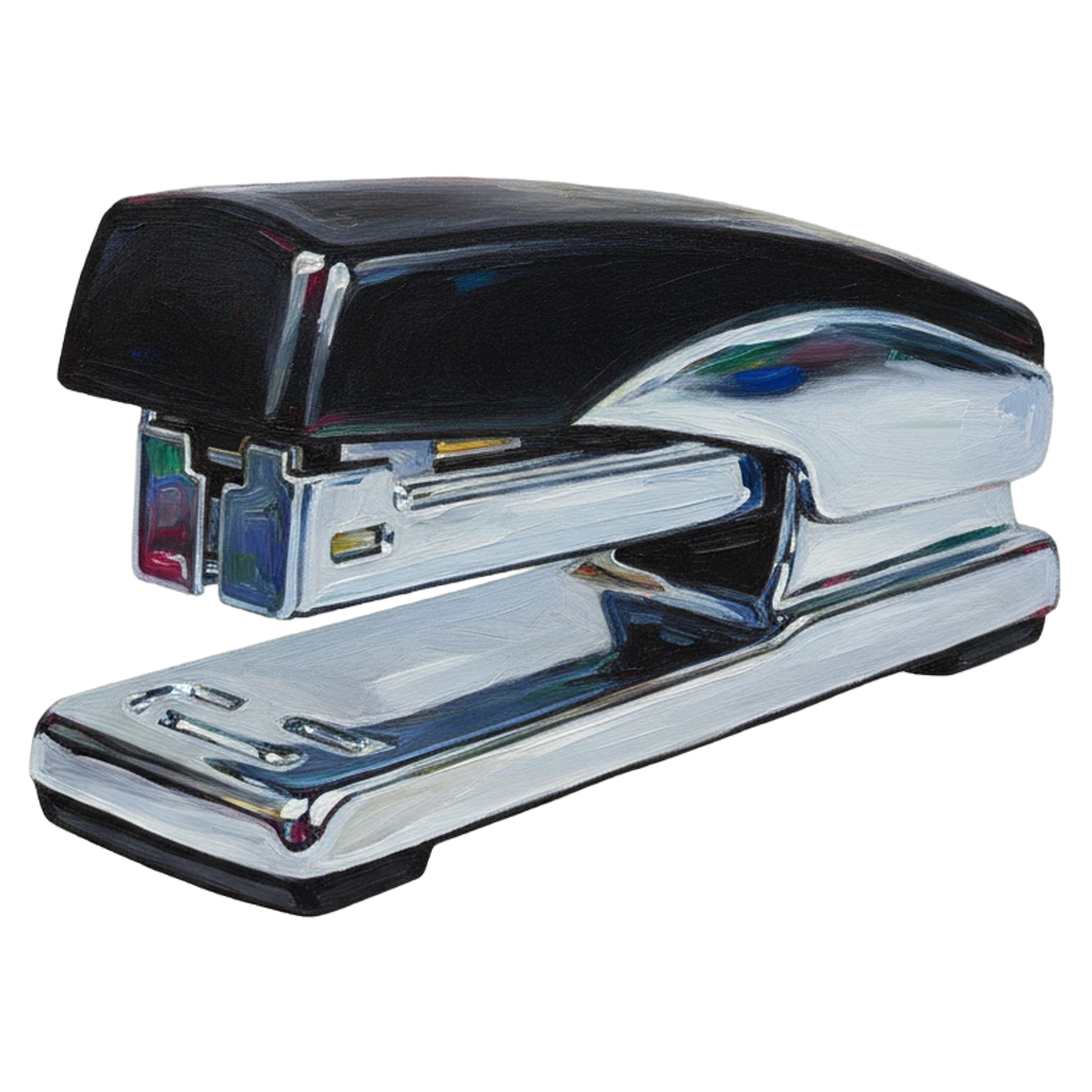 stapler office supply Oil Painting icon