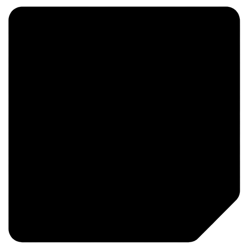 sticky note Solid Glyph icon