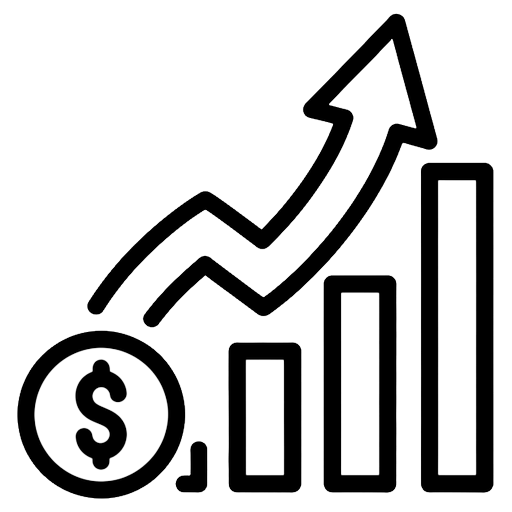 stock portfolio Line Art icon - free AI-generated line art icon for web and app projects