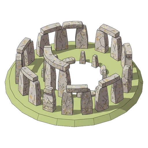 stonehenge Isometric icon