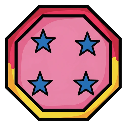 stop sign Pop Art icon