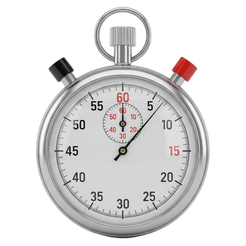stopwatch Photorealistic icon