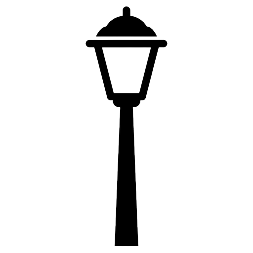 street lamp Solid Glyph icon