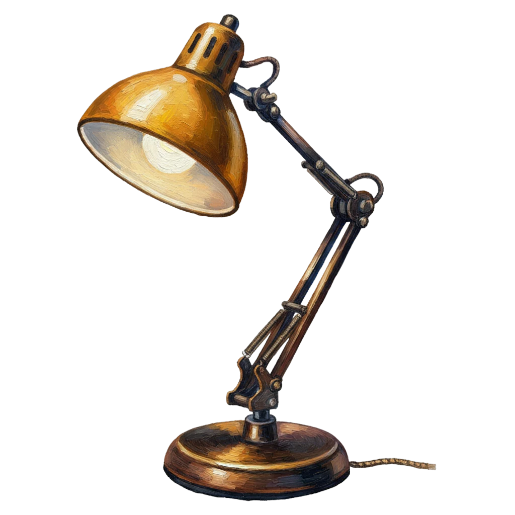 study lamp desk light Oil Painting icon