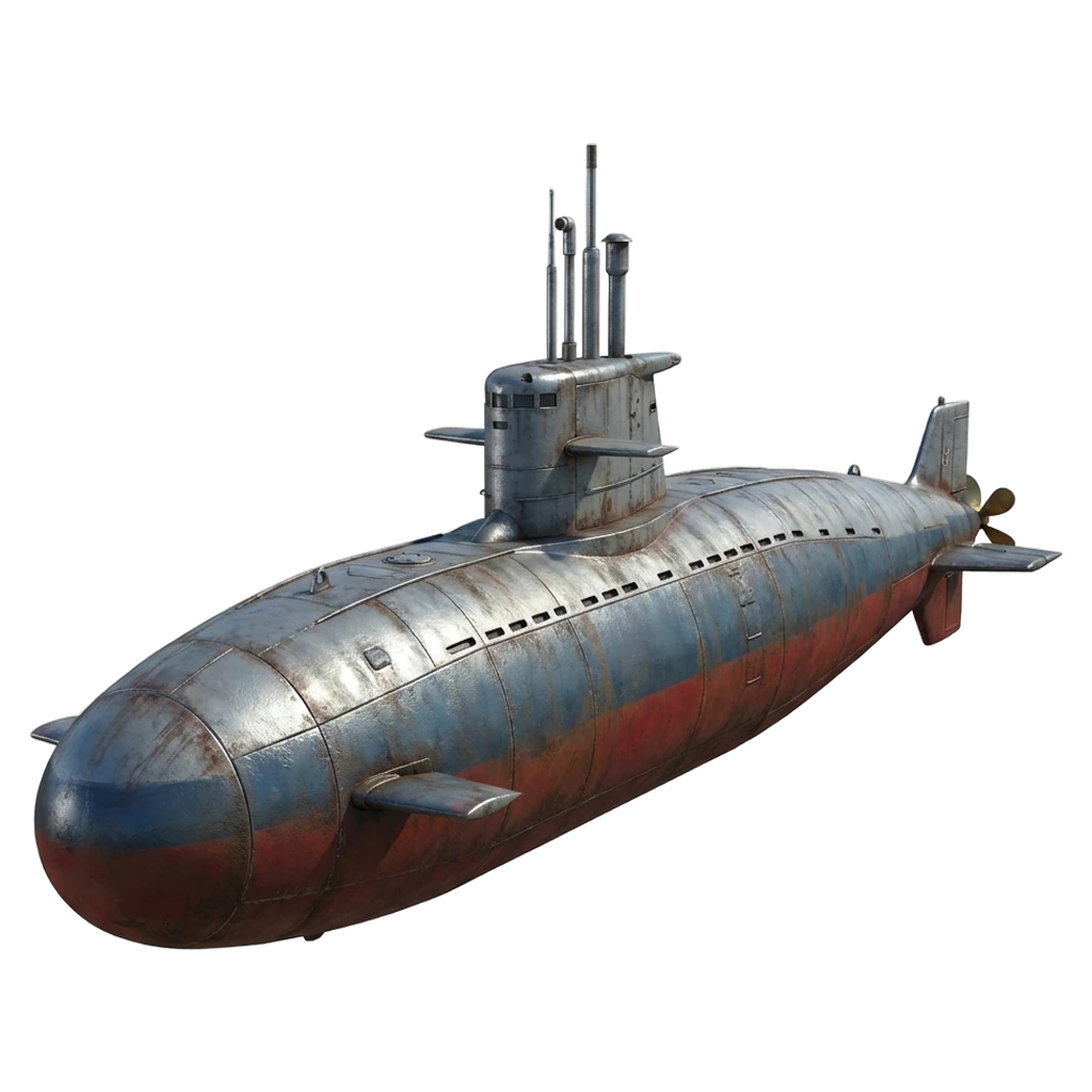 submarine Photorealistic icon