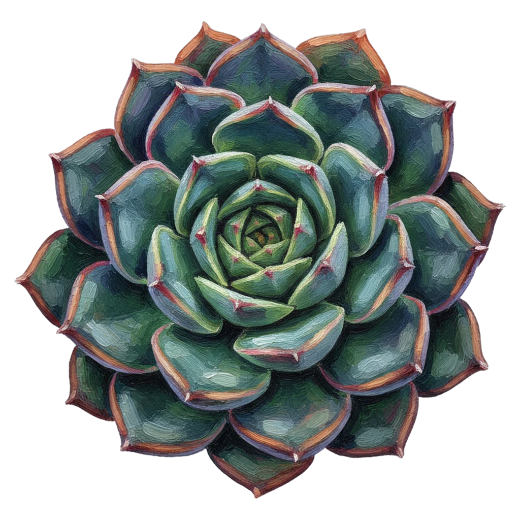 succulent Oil Painting icon