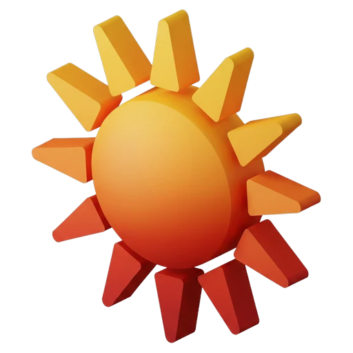 sun Isometric icon