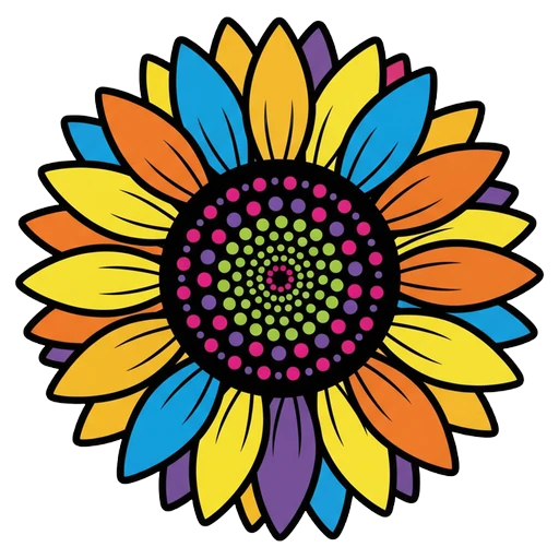 sunflower Pop Art icon