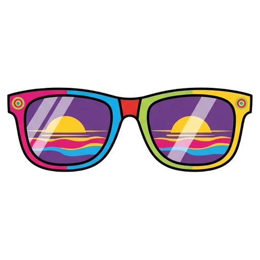 sunglasses Pop Art icon
