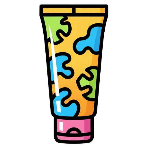 sunscreen bottle Pop Art icon