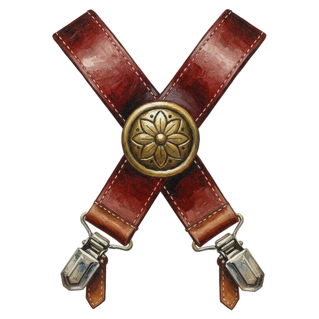 suspenders Oil Painting icon