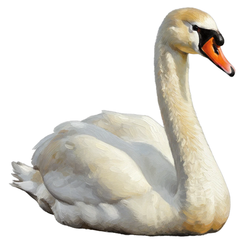 swan Oil Painting icon