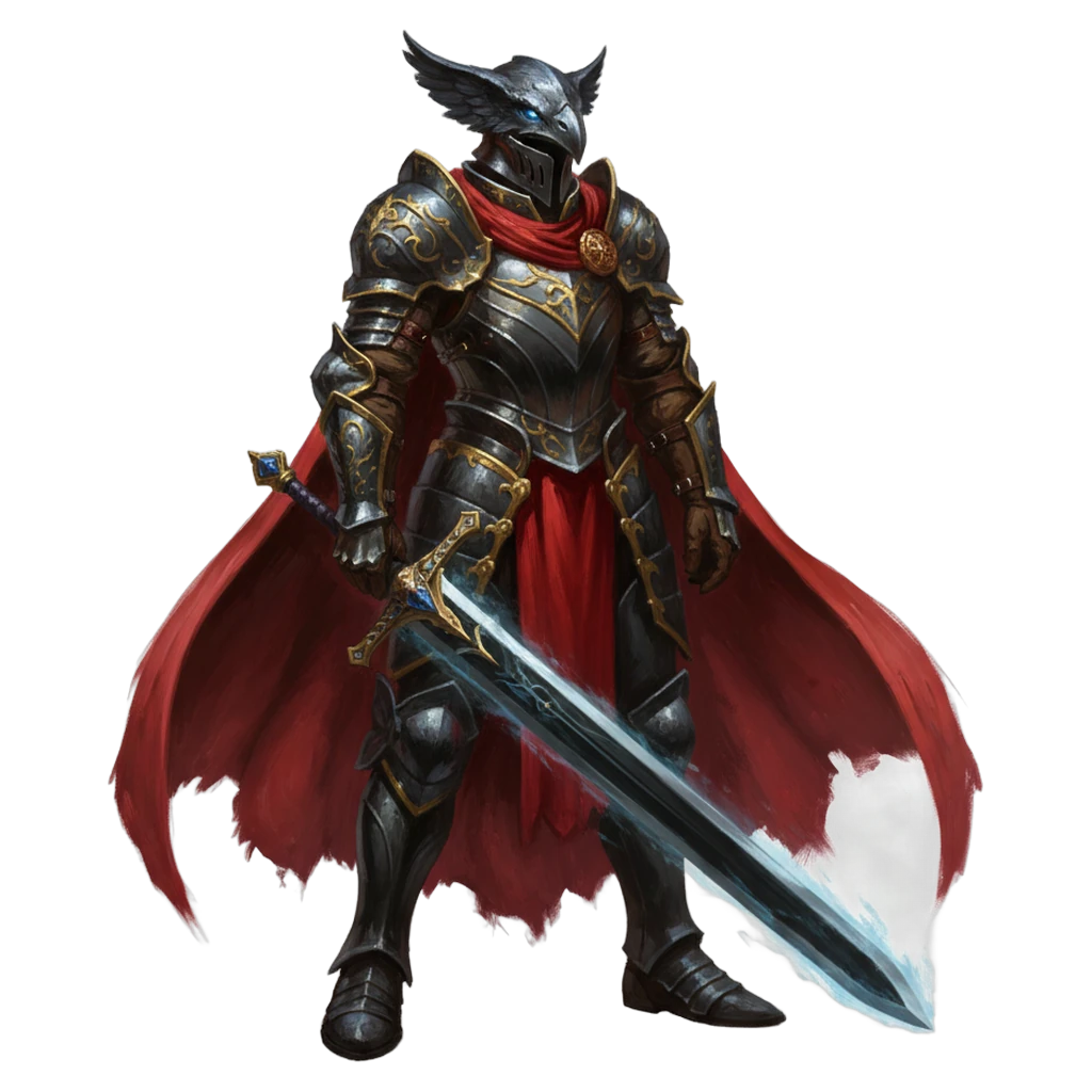 swordsman Oil Painting icon