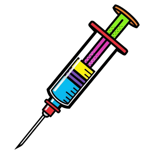 syringe Pop Art icon