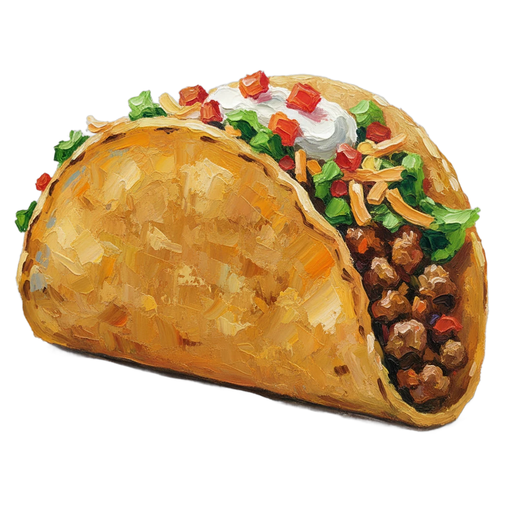 taco Oil Painting icon