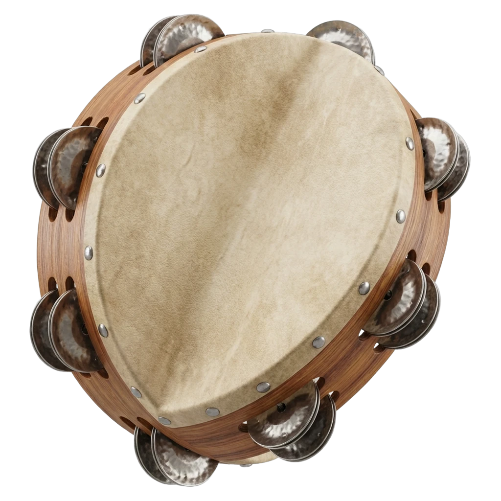 tambourine Photorealistic icon