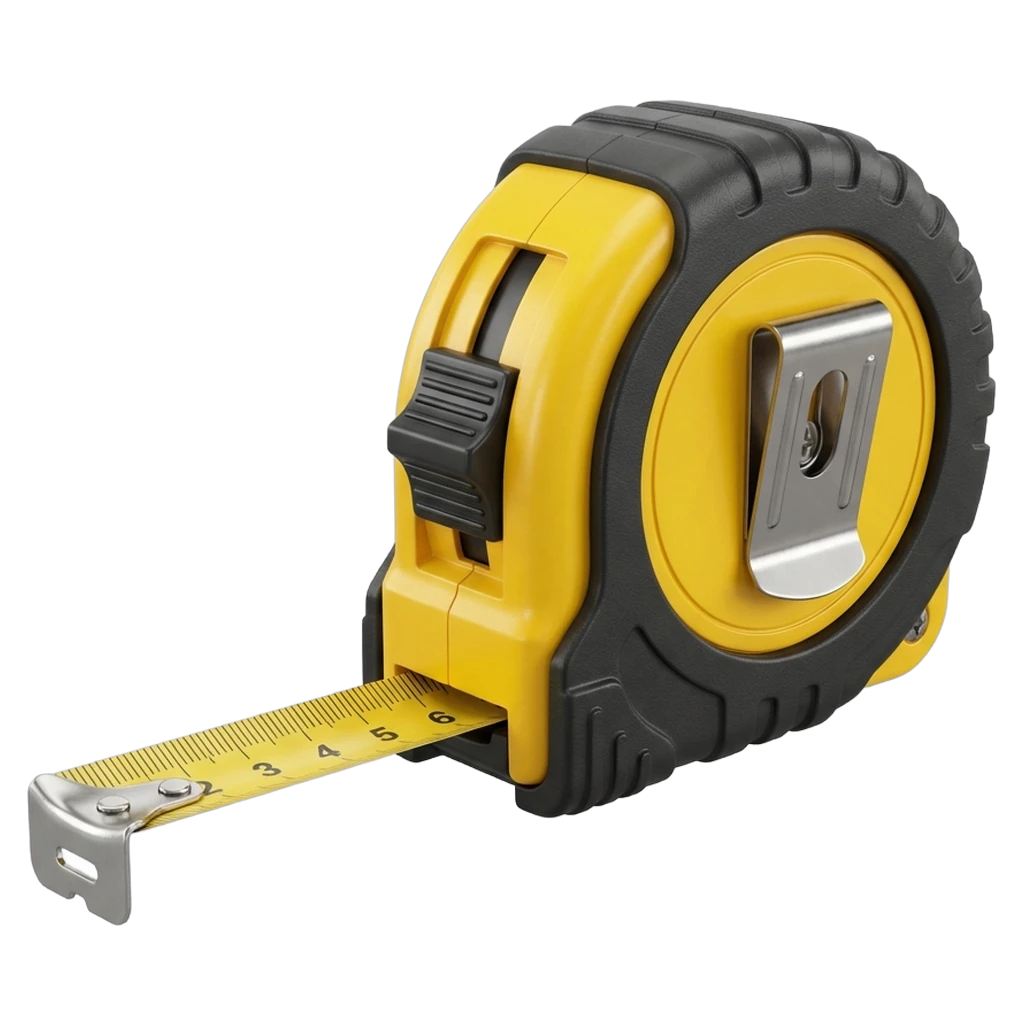 tape measure Photorealistic icon