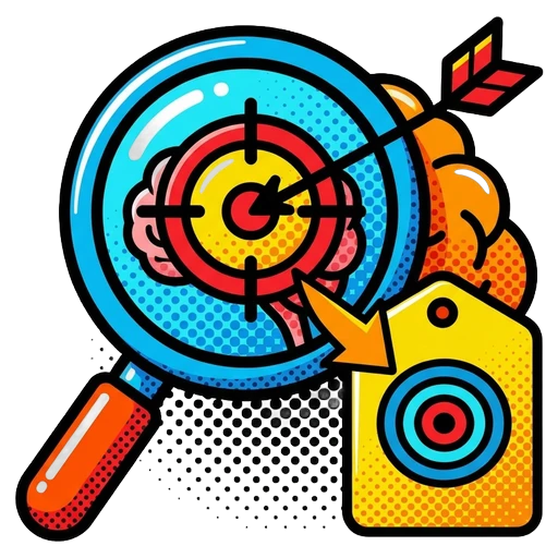 targeted keyword Pop Art icon - free AI-generated pop art icon for web and app projects