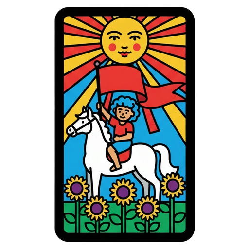 tarot card Pop Art icon